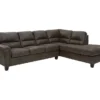 Signature Design By Ashley Navi Smoke Faux Leather Sectional With Right-Facing Chaise 1 Signature Design By Ashley Navi Smoke Faux Leather Sectional With Right-Facing Chaise -Furniture Specialty Shop combo760011
