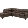 Signature Design By Ashley Navi Chestnut Faux Leather Sectional With Left-Facing Chaise 2 Signature Design By Ashley Navi Chestnut Faux Leather Sectional With Left-Facing Chaise -Furniture Specialty Shop combo760014