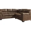 Signature Design By Ashley Bladen Coffee 2-Piece Faux Leather Sectional With Right-Facing Loveseat -Furniture Specialty Shop combo760019