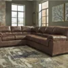 Signature Design By Ashley Bladen Coffee 3-Piece Faux Leather Sectional With Right-Facing Loveseat 2 Signature Design By Ashley Bladen Coffee 3-Piece Faux Leather Sectional With Right-Facing Loveseat -Furniture Specialty Shop combo760020 2