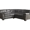 Signature Design By Ashley Bladen Slate 2-Piece Faux Leather Sectional With Left-Facing Loveseat 2 Signature Design By Ashley Bladen Slate 2-Piece Faux Leather Sectional With Left-Facing Loveseat -Furniture Specialty Shop combo760022