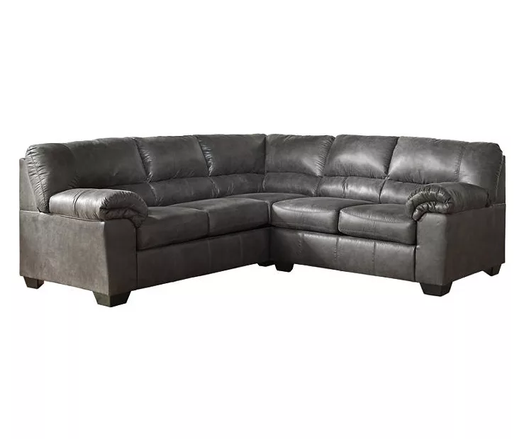 Signature Design By Ashley Bladen Slate 2-Piece Faux Leather Sectional With Right-Facing Loveseat 3 Signature Design By Ashley Bladen Slate 2-Piece Faux Leather Sectional With Right-Facing Loveseat