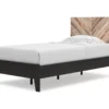 Signature Design By Ashley Piperton Black Twin Panel Platform Bed -Furniture Specialty Shop combo790005