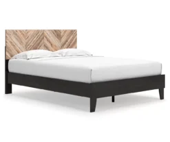 Signature Design By Ashley Piperton Black Queen Panel Platform Bed