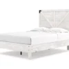 Signature Design By Ashley Shawburn Full Crossbuck Panel Platform Bed -Furniture Specialty Shop combo790034
