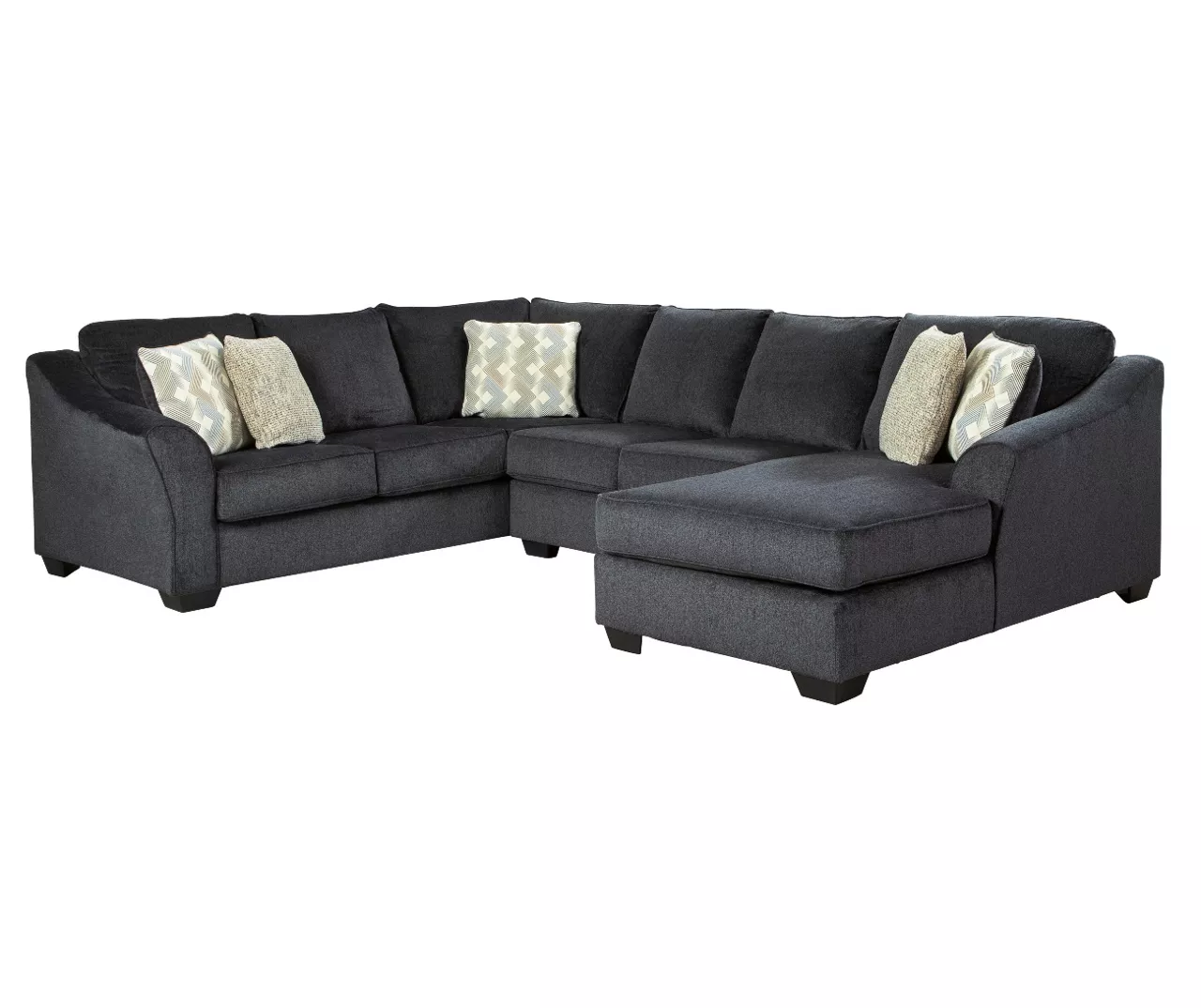 Signature Design By Ashley Eltmann Slate 3-Piece Sectional With Right-Facing Chaise 3 Signature Design By Ashley Eltmann Slate 3-Piece Sectional With Right-Facing Chaise