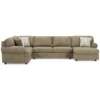 Signature Design By Ashley Hoylake Chocolate 3-Piece Sectional With Right-Facing Chaise -Furniture Specialty Shop combo870002
