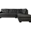 Signature Design By Ashley Battstone Steel Faux Leather Sectional -Furniture Specialty Shop combo920007