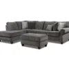 Broyhill Tripoli Slate Sectional & Ottoman Set 2 Broyhill Tripoli Slate Sectional & Ottoman Set -Furniture Specialty Shop combo960001