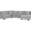 Broyhill Pembrey Pewter 3-Piece Sectional