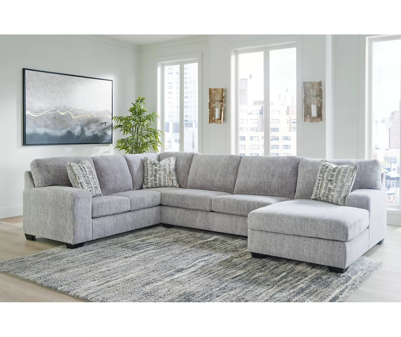 Broyhill Pembrey Pewter 3-Piece Sectional 4 Broyhill Pembrey Pewter 3-Piece Sectional - Image 2