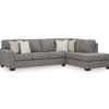 Broyhill Reydell Charcoal Sectional -Furniture Specialty Shop combo980196