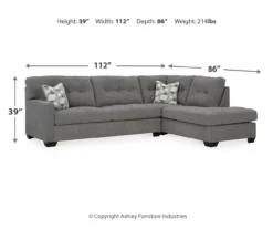 Signature Design By Ashley Highland Falls Gray Sectional -Furniture Specialty Shop combo980201 3